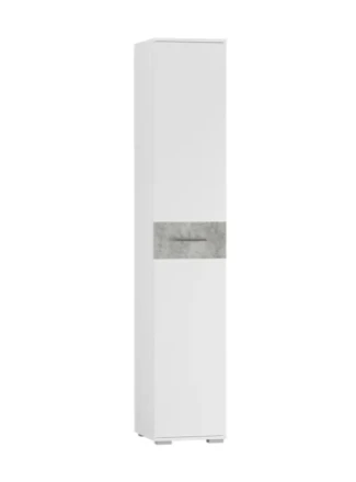 Пенал Бьянка, Белый/Бетон светлый 