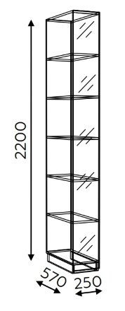 Стеллаж Моника (мод.13) 