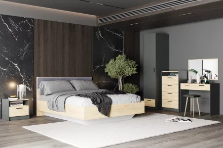 Шкаф для одежды Оттавия НМ 011.20, Антрацит 