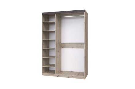 Шкаф 3-х дверный ШР-3 (с зеркалом) Тиана, Дуб Бонифаций/Вольфрам 