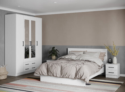 Модульная спальня Асти, Белый  