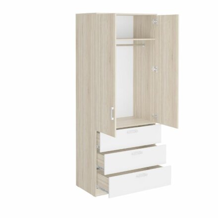 Шкаф гардеробный с 3 ящиками Салоу-900 