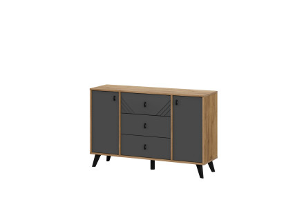 Комод двухстворчатый, 3 ящика Байкал 